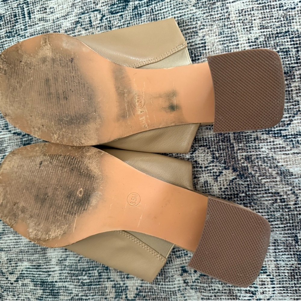 Joie Beige Leather Mules - Picture 5 of 5